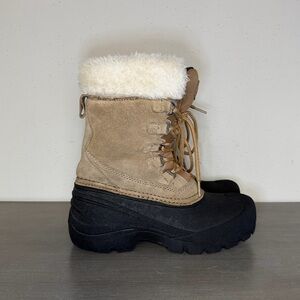 QUEST WOS PAC Fawn Thinsulate Rubber Snow Hiking Winter Boots Women Size 7